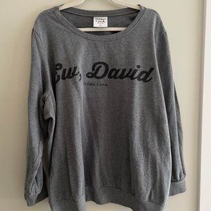 Torrid - SIze 3 - Schitt's Creek Ew, David Gray Sweatshirt